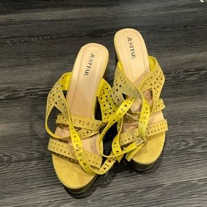 Strappy Wrap-around Wedges